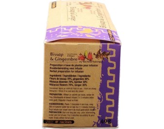 TISANE AU BISSAP / HIBISCUS ET GINGEMBRE 25 P.
