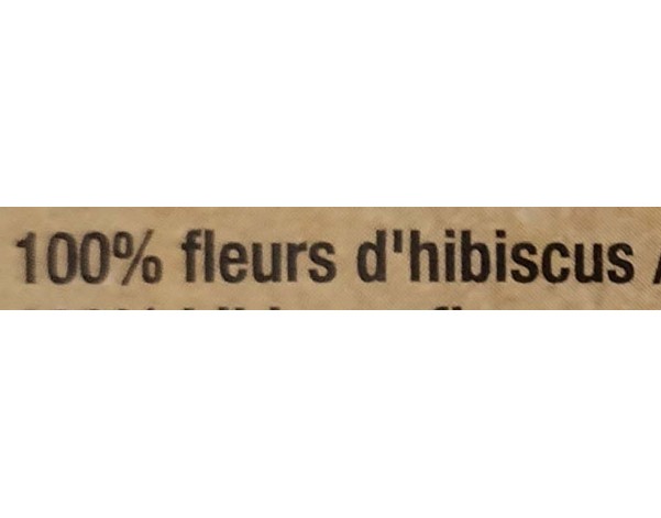 TISANE AU BISSAP / HIBISCUS ROUGE 25 P.