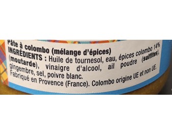 COLOMBO EN PATE
