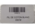 FIL DE COTON BLANC 300METRES