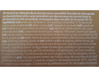GLACE MOCHI CHOCOLAT BLANC CARAMELISE 6 P. ****