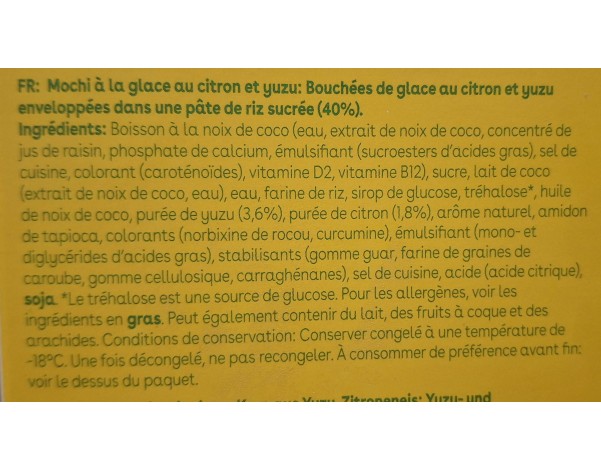 GLACE MOCHI CITRON YUZU 6 P. ****