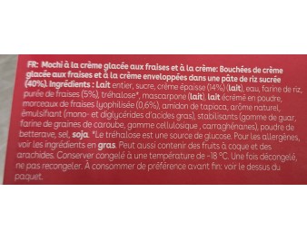GLACE MOCHI FRAISE 6 P. ****