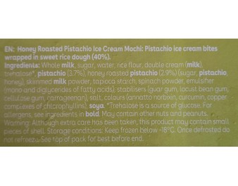 GLACE MOCHI PISTACHE 6 P. ****