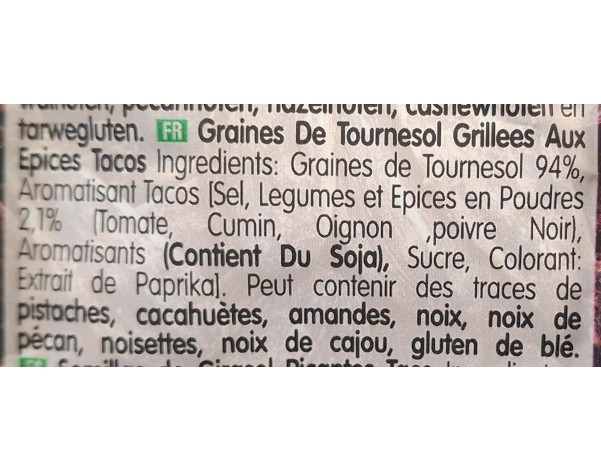 GRAINE DE TOURNESOL EPICE