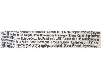 GALETTE DE BLE 125 X 125 MM 50 P. ****