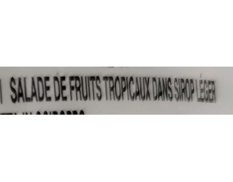 MELANGE DE FRUITS AU SIROP