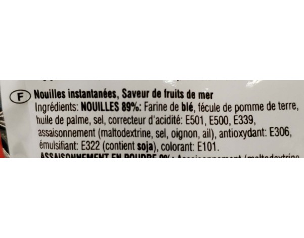 NOUILLE AROME FRUITS DE MER