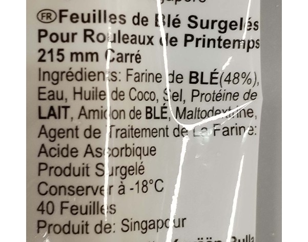 GALETTE DE BLE 215 X 215 MM 40 P. ****