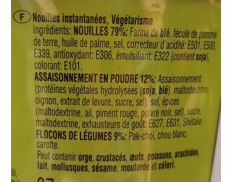 NOUILLE AROME LEGUMES