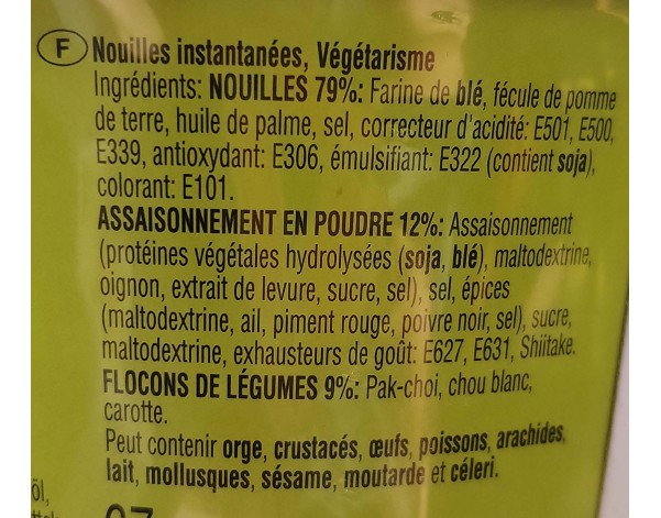 NOUILLE AROME LEGUMES
