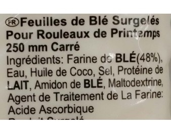 GALETTE DE BLE 250 X 250 MM 30 P. ****