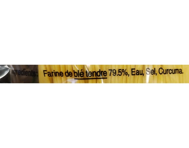 NOUILLE AU BLE JAUNE