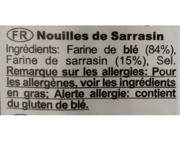 NOUILLE AU BLE SOBA