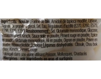 NOUILLE AU BLE UDON ARÔME KIMCHI
