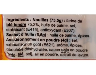 NOUILLES AU BOEUF X 5 P.