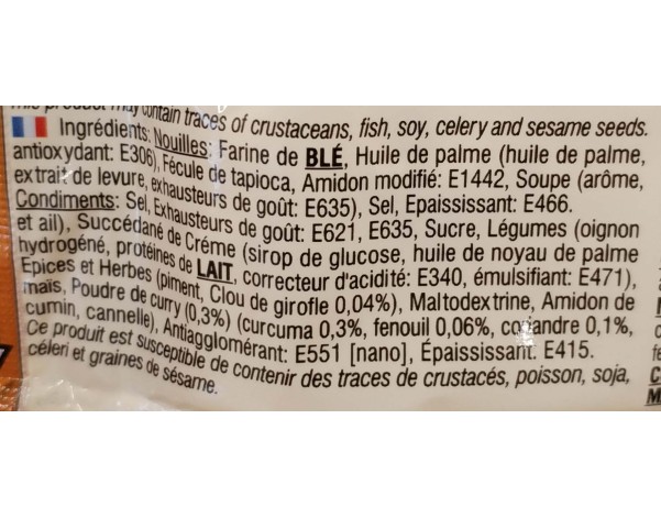 NOUILLES AU CURRY