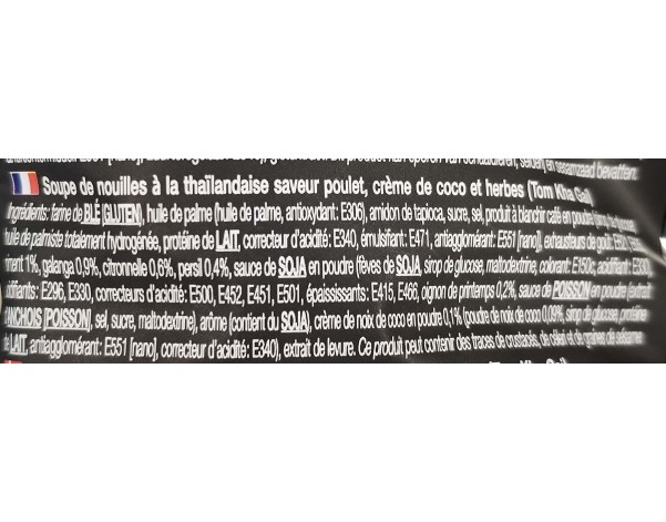 NOUILLES AU POULET TOM KHA GAI