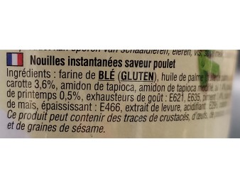 NOUILLES AU POULET