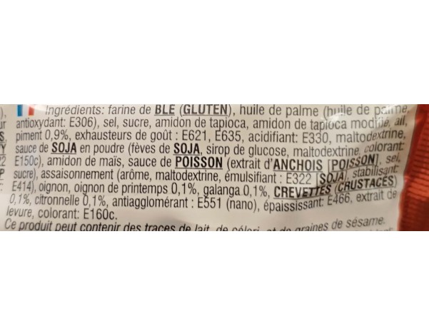 NOUILLES AUX CREVETTES