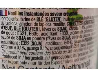 NOUILLES AUX CREVETTES