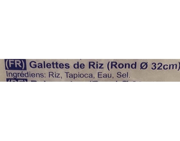 GALETTE DE RIZ 32 CM