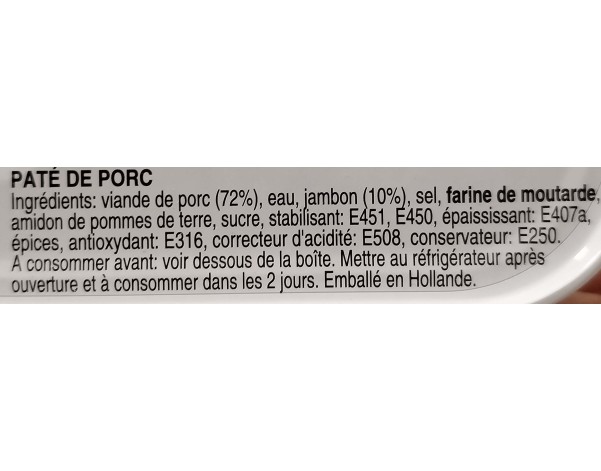 PATE DE PORC LUNCHEON