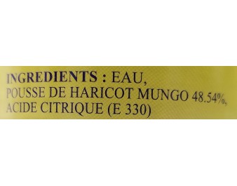 POUSSES DE HARICOT MUNGO