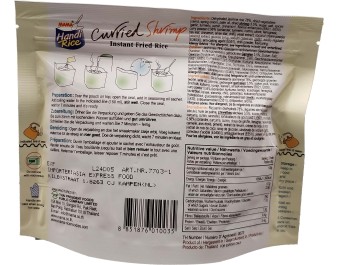 RIZ INSTANTANE AU CURRY ET CREVETTE