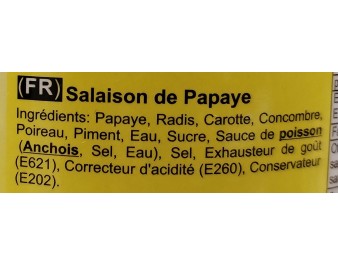 SALAISON DE PAPAYE