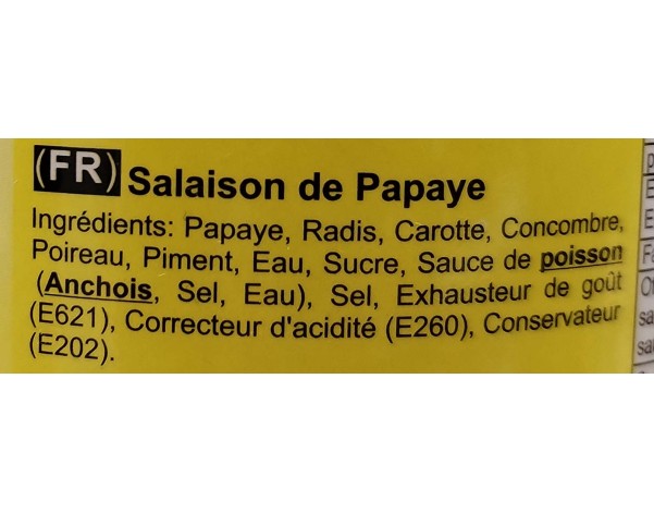 SALAISON DE PAPAYE