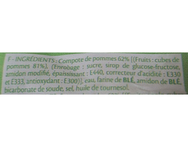 PROMO SAMOUSSAS A LA POMME 6 P. ****