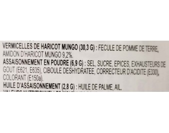 VERMICELLE DE HARICOT MUNGO