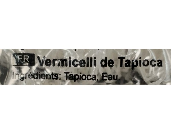 VERMICELLE DE TAPIOCA