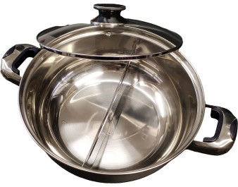 CASSEROLE INOX 2 COMPARTIMENTS 26 CM