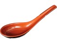CUILLERE EN MELAMINE ROUGE ET NOIR