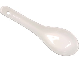 CUILLERE EN PORCELAINE BLANCHE