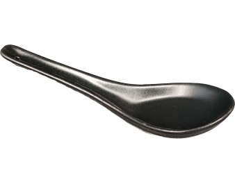 CUILLERE EN PORCELAINE NOIRE