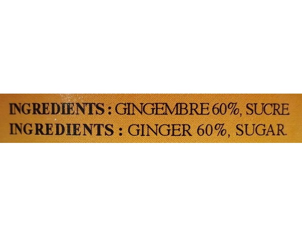 GINGEMBRE CONFIT EN MORCEAUX