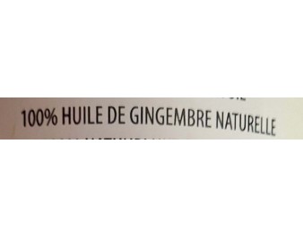 HUILE DE GINGEMBRE