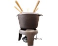 MARMITE EN FONTE 17 CM AVEC SUPPORT ET KIT
