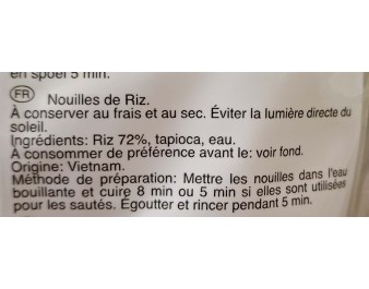 NOUILLE AU RIZ CHANTABOON 10 MM (XL)