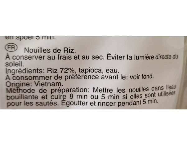 NOUILLE AU RIZ CHANTABOON 10 MM (XL)