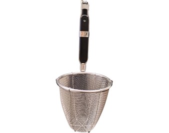 PASSOIRE INOX 13.5X 13.5 CM A NOUILLES