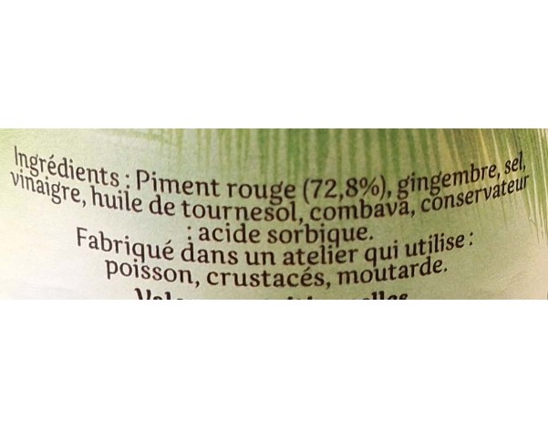 PATE DE PIMENT ROUGE