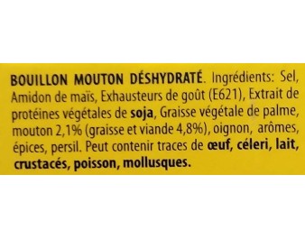 CUBE BOUILLON MOUTON 8 P .