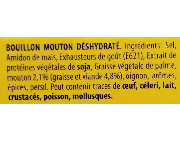 CUBE BOUILLON MOUTON 8 P .