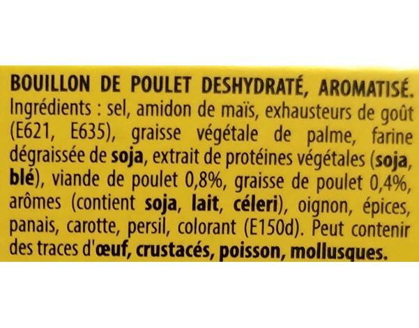 CUBE BOUILLON POULET 8 P .