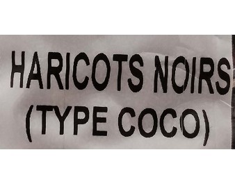 HARICOT COCO NOIR SECHE