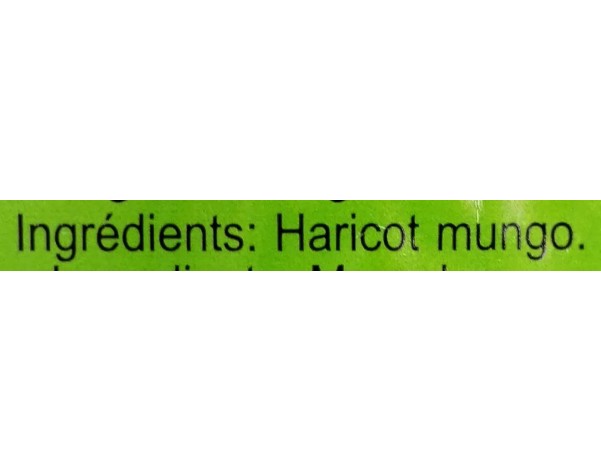 HARICOT MUNGO VERT ENTIER